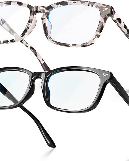 VISOONE Blue Light Blocking Glasses Square with Anti Computer Glare for Gaming Women and Men MONTANA