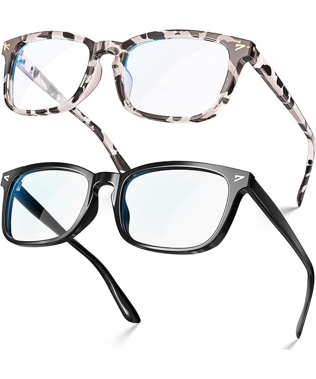 VISOONE Blue Light Blocking Glasses Square with Anti Computer Glare for Gaming Women and Men MONTANA