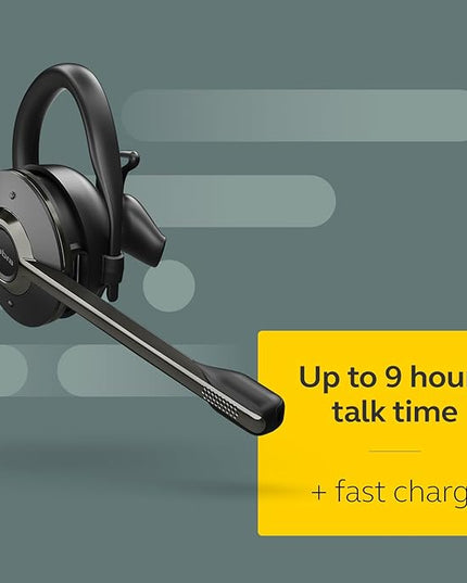 Jabra Engage 65 SE (Second Edition) Wireless Headset, Convertible – Telephone Headset with Industry-Leading Wireless Performance, Advanced Noise-Cancelling Microphone, All Day Battery Life - Black