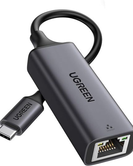 UGREEN USB C to Ethernet Adapter, 1000Mbps, RJ45, Driver-Free, Compatible with Windows, MacOS, iPadOS, ChromeOS, Android, Laptop, Tablet, Smartphone
