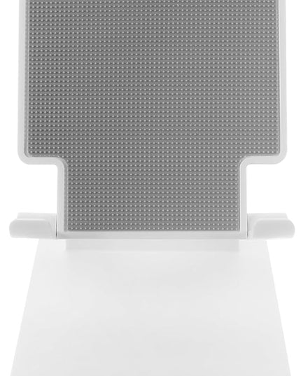 MERRYHAPY Foldable Tablet Stand Adjustable Aluminum Alloy Tablet Holder for Desk Use, Compact Desktop Bracket Compatible with Ipad and Smartphones, Pearl White