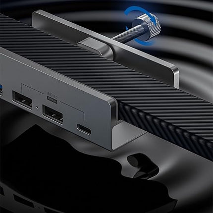 10Gbps USB Dock with Fastener USB C Adapter 4 Port Aluminum Housing USB 3.1 Docking Station for Desk