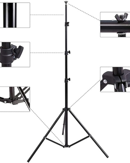 Photo Video Studio 12 x10ft 100% Muslin White Backdrop with 10 x 8.5ft Stand Photography Background Support System Kit ,Clamp, Carry Bag