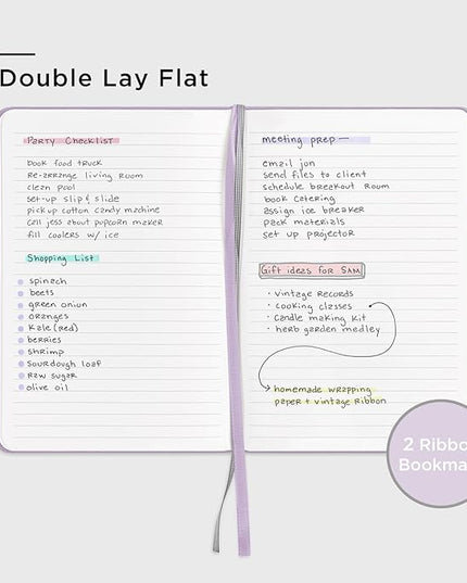 &And Per Se Lined Journal Notebook for Women&Men with Pattern, 160 Pages 100GSM Thick Paper, A5 Hardcover Journals for Writing(Lavender)