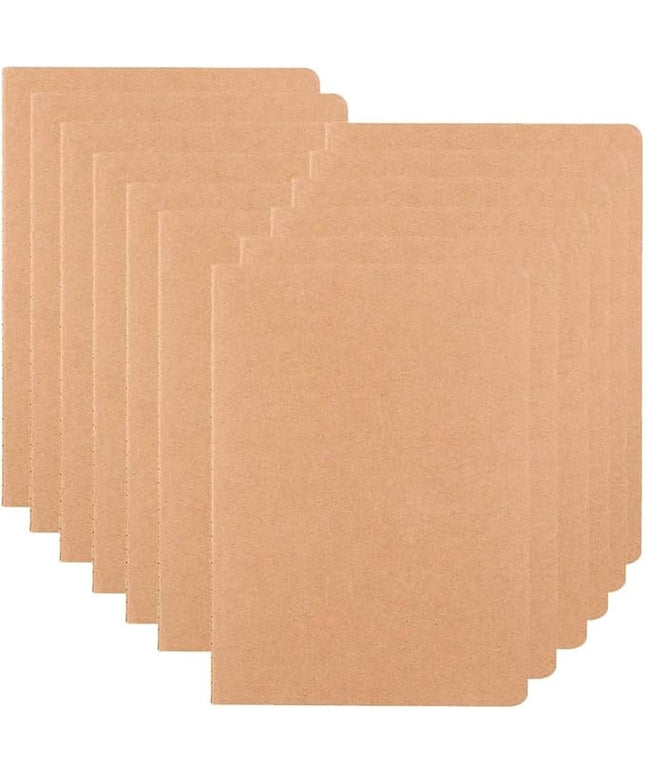 Large Dot Grid Notebook Journals Bulk with Thick Dotted Grid Paper, 60 Pages, 8.5x11 inch, Composition Diary Subject Notebooks Planner for Travelers Students Office, Kraft Journal Set, 12 Pack