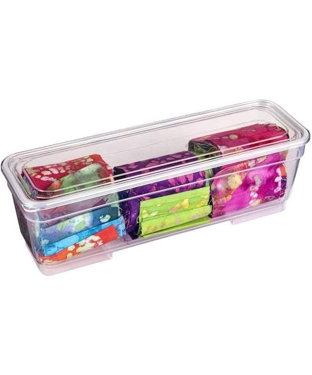 ArtBin 6971AG XL Bins with Lids 4-Pack, [4] Extra Long Art & Craft Organizer Boxes, Clear