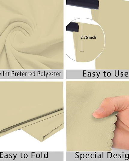 Tan Photo Backdrop for Photoshoot Tan Background for Photography Photo Backdrop Curtain for Party 8x10 FT