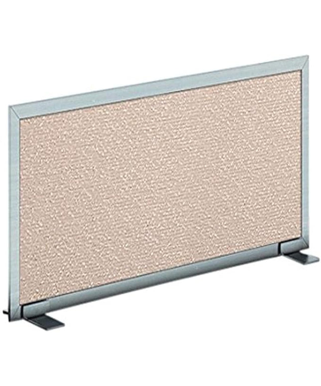 OBEX Acoustical Free Standing Privacy Screen, Cubicle Accessories Desk Privacy Panel, Desk Dividers for Office, Office Furniture Partitions Portable Sound Proof Dividers, 18" x 48", Overcast