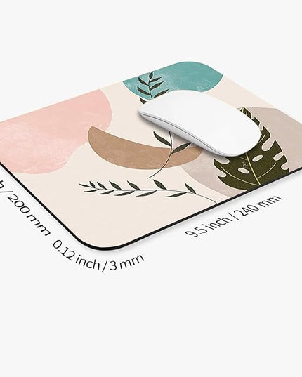 Square Mouse Pad Abstract Art, Personalized Premium-Textured Custom Mouse Mat Design, Washable Mousepad Cloth, Non-Slip Rubber Base Computer Mouse Pads for Wireless Mouse