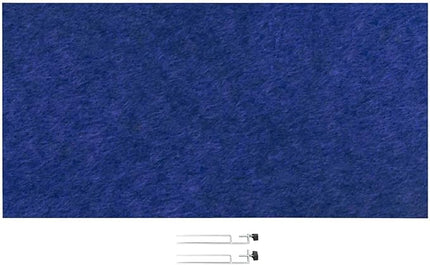 VERSARE SoundSorb Desktop Privacy Panels | Noise Dampening Modesty Panels for Desks | Edge Clip Mounts | PET Material | 48" x 24" Blue Panels with Edge Clips