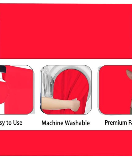 Red Photography Backdrop for Photoshoot, Photo Backdrop Curtain, Perfect Red Backdrops for Party Portrait Photoshoots Video Studio 10FTx10FT