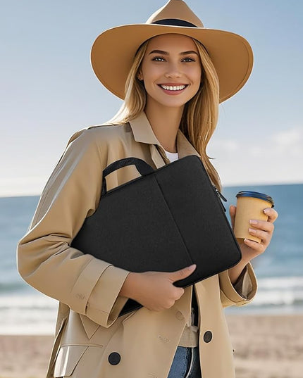 UPERFECT 22-Inch Laptop Sleeve for Slim Monitors/Laptops Up to 21.5” – Waterproof, Shockproof Bag with Side Pockets & Handle – Not Compatible with Wide-Bezel Devices