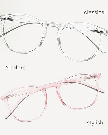 IBOANN Blue Light Glasses for Woman/Men, Fashion Blue Light Glasses Men, Fake Glasses Help Reduce Screen Fatigue
