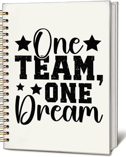 LIANHW Team Gifts Notebook, Gifts for Team Members at Work, Office Notebooks for Note Taking, Work Journal for Women Men Coworkers, One Team One Dream Journals for Writing, 5.5x8.3 Inch