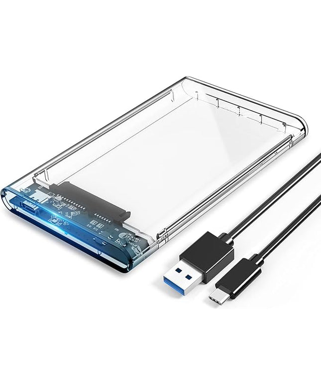 ORICO 2.5 inch Hard Drive Enclosure SATA to USB C 3.1 6Gbps External Hard Drive Case for 7/9.5mm HDD/SSD Support UASP Up to 6TB -2139C3-CR