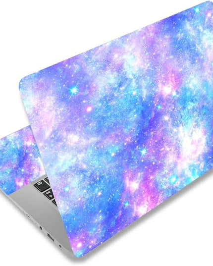 Laptop Skin Sticker Decal,12" 13" 13.3" 14" 15" 15.4" 15.6 inch Laptop Vinyl Skin Sticker Cover Art Protector Notebook (2 Wrist Pad Skins), Decorative Waterproof, Romantic Starry Night Sky
