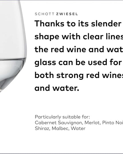 SCHOTT ZWIESEL Forté All Purpose Glass 15 Ounce (Set of 6), Drinking Glasses for Water, Beverages and Mixed Drinks, Dishwasher-Safe Tritan Crystal Glasses, Made in Germany