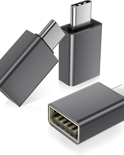 Basesailor USB C to USB Adapter 3Pack,USBC Male to A Female 3.0 OTG MacBook Pro/Air Adapter,Type C Thunderbolt 4 3 Converter for Apple iPhone 17 16 15,Mac,iPad,Microsoft Surface,Samsung Galaxy S25 S24