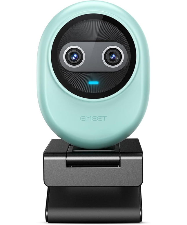 EMEET Piko 4K Webcam for Streaming, World’s 1st Dual-Camera AI-Powered 4K Camera w/AI Autofocus, 3 Mics Array&3 Sound Modes, USB Webcam with Clip, Great for Streaming, Desk Setup