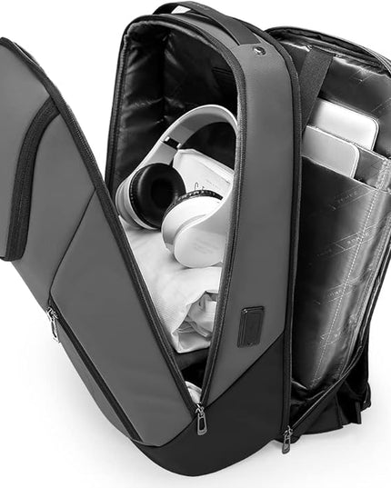 BANGE Business Smart Backpack Waterproof fit 15.6 Inch Laptop Backpack with USB Charging Port,Travel Durable Backpack