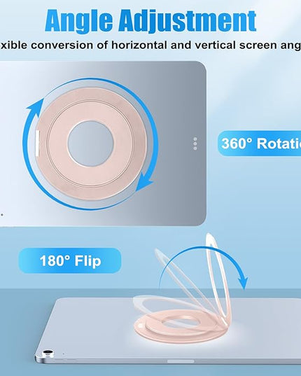 Universal Tablet Mount Holder Stand - 360 Rotating Desktop Tablet Magnetic Ring Holder Handle Grip Bracket Compatible for iPad Pro, Air, Mini, Galaxy, Fire, Kindle, All 6-13" Divice Accessories