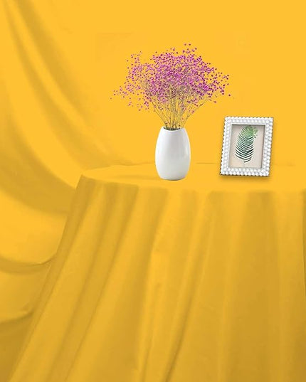 Yellow Photo Backdrop for Photoshoot Yellow Background for Photography Photo Backdrop Curtain for Party 10 x 10 FT