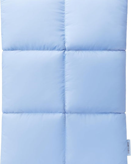 Comfyable Puffy Laptop Sleeve 13 Inch 14 Inch, Quilted Puffer Laptop Carrying Case, Pillow Case Compatible with MacBook Air M4 2025 M3 M2 M1, MacBook Pro M5 M4 Pro/Max, Light Blue