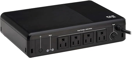 Tripp Lite 600VA UPS Desktop Battery Backup and Surge Protector, 300W, 4 Outlets, Home & Office UPS, Small Form Factor, Wall Mounting Option, 5ft Cord, 3-Year Warranty (BC600R)