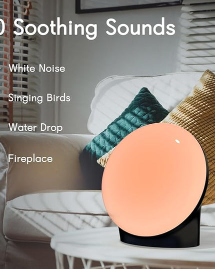 BrownNoise White Noise Machine with 30 Soothing Sounds 12 Colors Night Light and Sound Machine 36 Volume Levels 4 Timers and Memory Function 10 Adjustable Brightness Sleep Machine for Baby Adults Kids