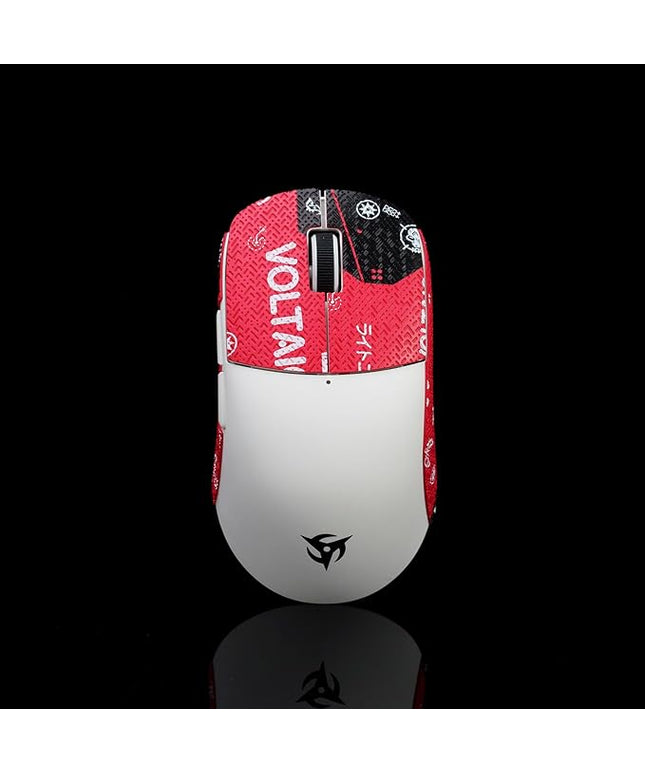 Grip Tape for Vaxee x Ninjutso Sora 4K - Anti-Slip,Enhanced Control, Sweat Resistance,Improves FPS Gaming Grip & Mouse Protection [Pre-Cut] Blood Red 0.5mm