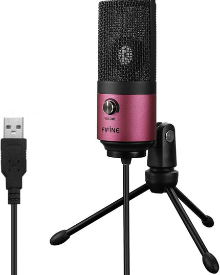 FIFINE USB Podcast Condenser Microphone Recording On Laptop, No Need Sound Card Interface and Phantom Power-K669