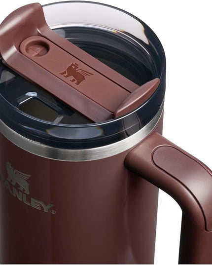 STANLEY Quencher H2.0 Tumbler with Handle and Straw 30 oz | Flowstate 3-Position Lid | Cup Holder Compatible for Travel | Insulated Stainless Steel Cup | BPA-Free | Mahogany Gloss