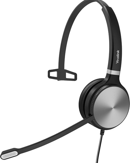 Yealink UH36 Professional USB Headset Wired Headphones for Work Calls and Music, Headset with Noise Cancelling Mic for Computer PC Laptop（UC Compatible, Mono,3.5mm Jack/USB Connection）