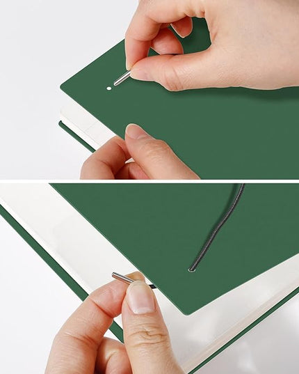 AHGXG Graph Paper Notebook - Spiral Notebook 8.5" x 11", A4 Large Graph Notebook, 100 gsm Thick Grid Paper, Waterproof Plastic Cover Journals for School Writing Engineering Math, Green