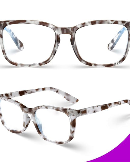 VISOONE Blue Light Blocking Glasses Square with Anti Computer Glare for Gaming Women and Men MONTANA