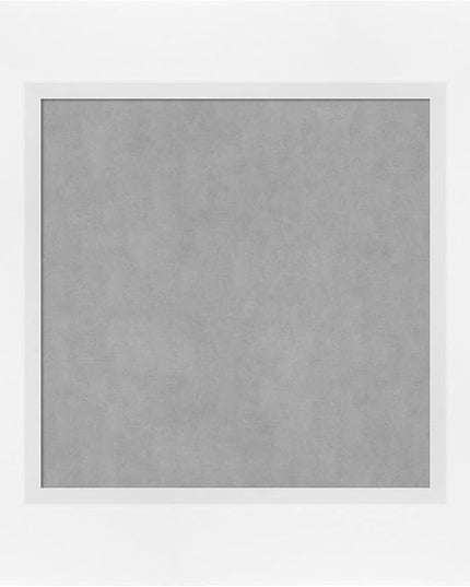 Amanti Art White Framed Magnetic Board 17x17 X-Small Vision Board for use with Magnets, 100% Metal Sheet to Display Items as Office Decor or for Home Organization in mudroom, Kitchen or Kids Room