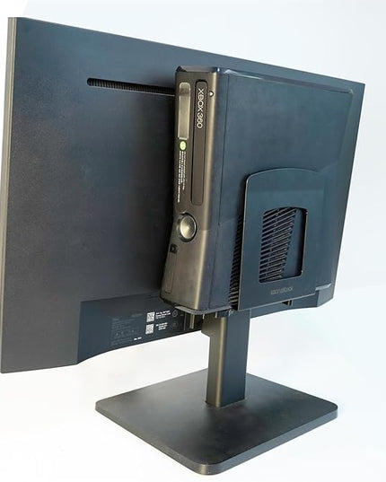 Monzlteck Adjustable Electronic Device Wall Mount|Universal Holder for Small Computers, Gaming Consoles（Xbox 360，Xbox One, PS4），Mini PC，Small Form Factor Desktop Tower, UPS .Fits 1.6" to 3.8" Width