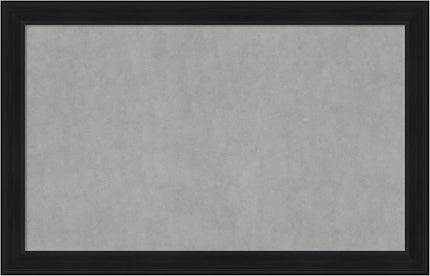Amanti Art Black Framed Magnetic Board 29x45 Large Vision Board for use with Magnets, 100% Metal Sheet to Display Items as Office Decor or for Home Organization in mudroom, Kitchen or Kids Room