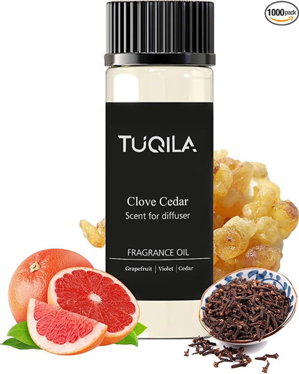 Hotel Waterless Diffuser Oil Clove Cedar 20ML Sampler, Essential Scent Oil Usage Cold Air Waterless Diffuser, Luxury Scents Oils Fragrance for Home
