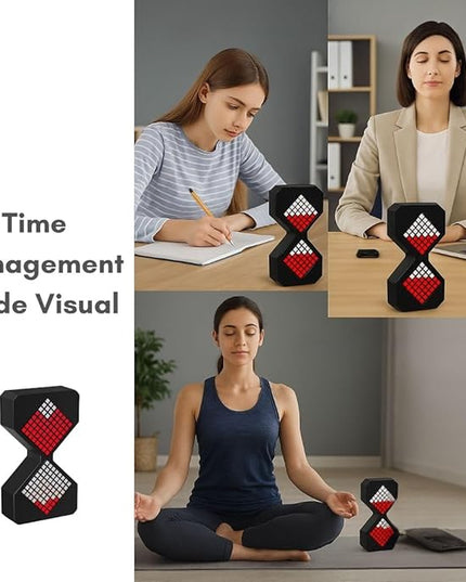 Digital Timer Hourglass – Visual Desk & Pomodoro Timer Light