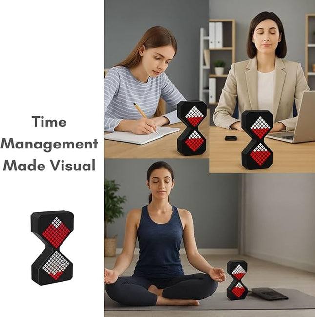 Digital Timer Hourglass – Visual Desk & Pomodoro Timer Light