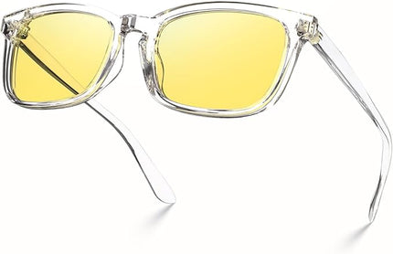 VISOONE Blue Light Blocking Glasses Square with Anti Computer Glare for Gaming Women and Men MONTANA