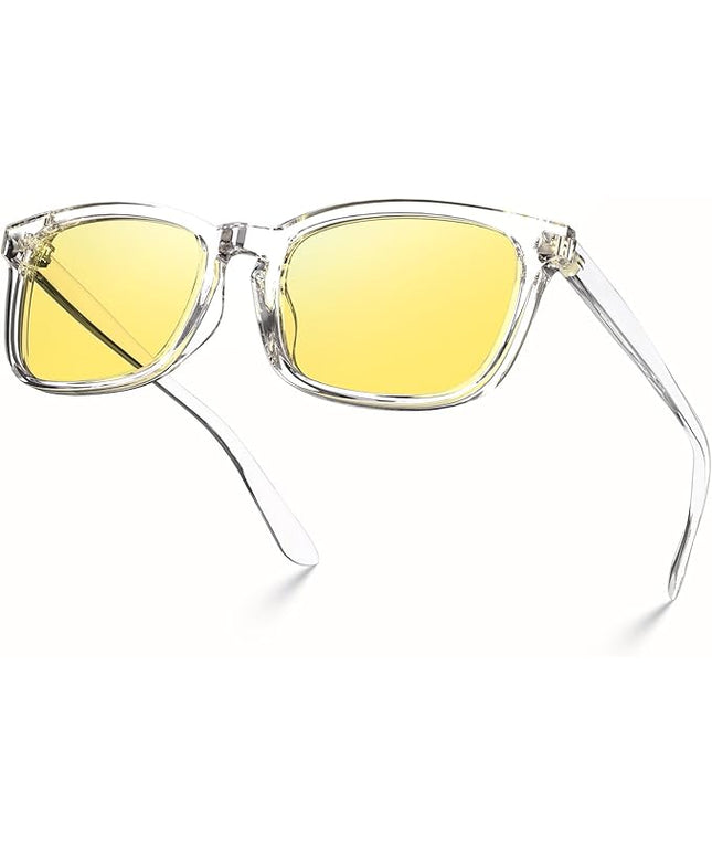 VISOONE Blue Light Blocking Glasses Square with Anti Computer Glare for Gaming Women and Men MONTANA