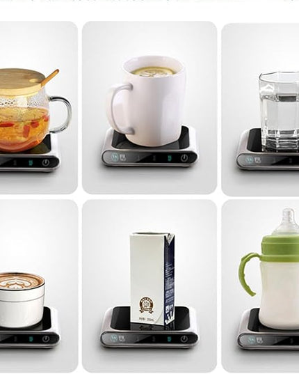 USB Thermostatic Heated Coaster, Stable Cup Support, 5V-2A, Coffee Mug Warmer, Heated Plate, Easy to Use and Clean, for Home Kitchen Office Travel Coffee Lovers, Tea Enthusiasts