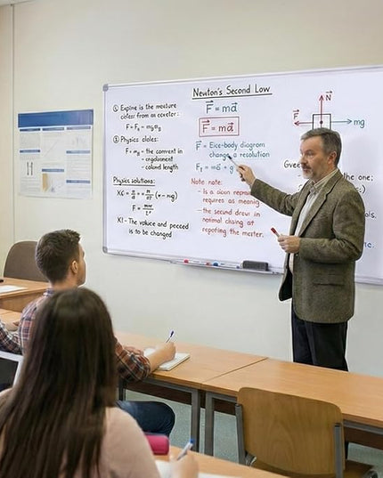 48 x 36 Inches Magnetic Whiteboard for Home Office Collaboration, Classroom Teaching - 4 x 3 ft Anti-Ghosting Dry Erase Board with Aluminum Frame for Brainstorming and Agile Management