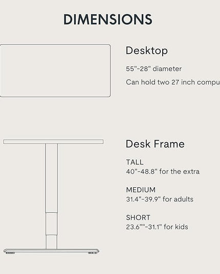 FLEXISPOT E6 MAX Bamboo 55x28 Inch Dual Motor 3-Stage Heavy Duty Standing Desk, 330lbs Weight Capacity, Height Adjustable Desk w/Cable Management & Wheels (Solid Bamboo Desktop + White Frame)