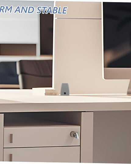 Angoily 2pcs Versatile Desk Bezel Clip Desk Soundproof Baffle Desktop Partition Sneeze Guard Clip Privacy Panel Bracket Fixed Screen