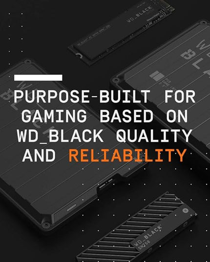 WD_BLACK 5TB P10 Game Drive, Portable External Hard Drive, Works with Playstation, Xbox, & PC - WDBA3A0050BBK-WESN