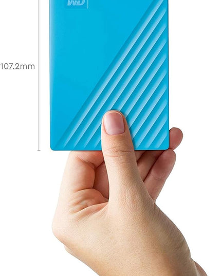 WD 5TB My Passport, Portable External Hard Drive, Blue, Backup Software with Defense Against ransomware, and Password Protection, USB 3.1/USB 3.0 Compatible - WDBPKJ0050BBL-WESN