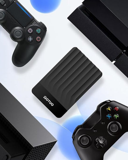 Portable External Hard Drive Storage Expansion Mobile HDD USB 3.0 USB-C for PC, Mac, Desktop, Laptop, PS4, Xbox One X/S, Xbox 360, Office & Game (Black, 1TB)